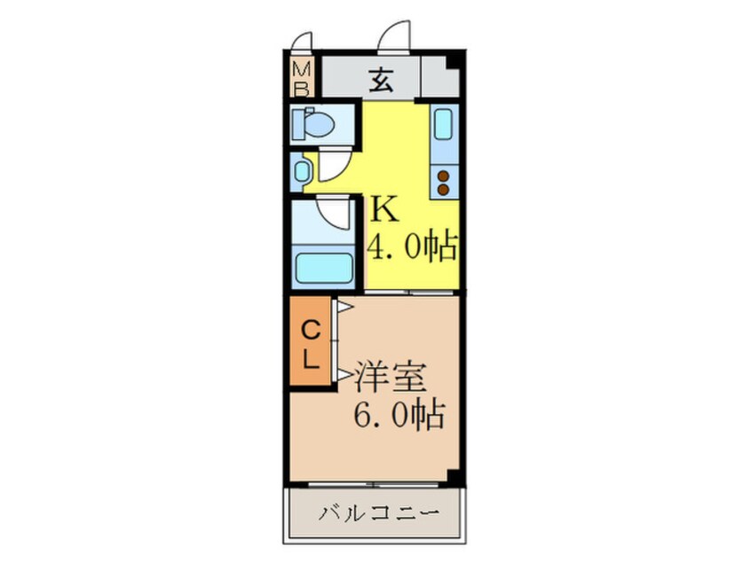 間取図 第１３関根マンション