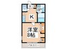ハートフルＯＫＡ 1Kの間取り