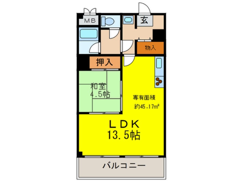 間取図 コアロ－ド桃山台