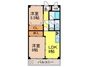 間取図 コアロ－ド桃山台