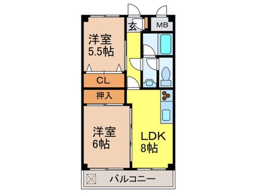 間取図 コアロ－ド桃山台