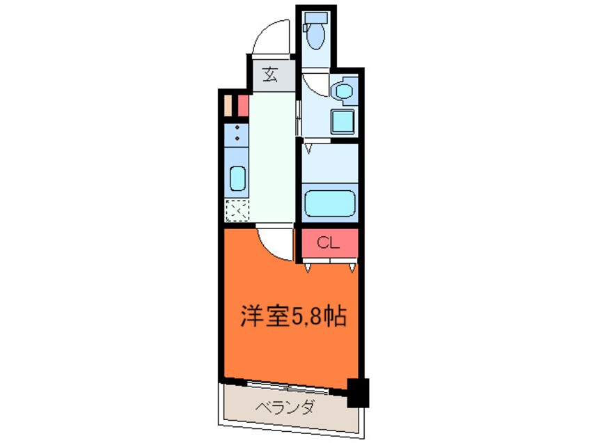 間取図 シャト－アスティナ高麗橋