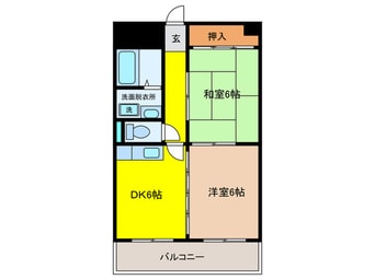 間取図 コスミックライフ長居