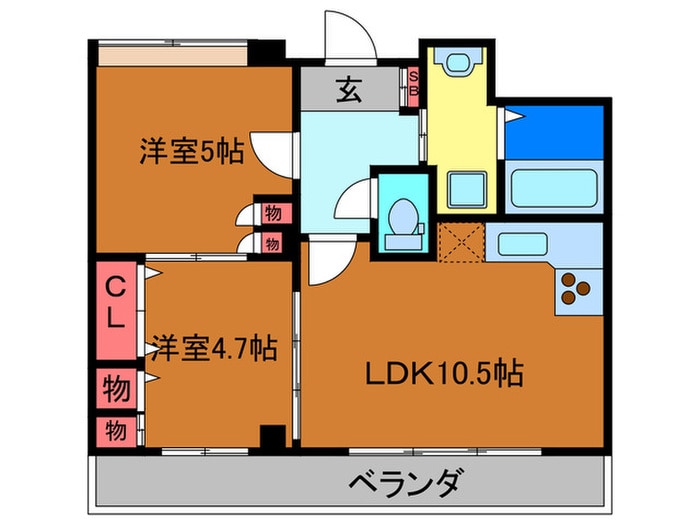 間取り図 サンメゾン鶴見緑地