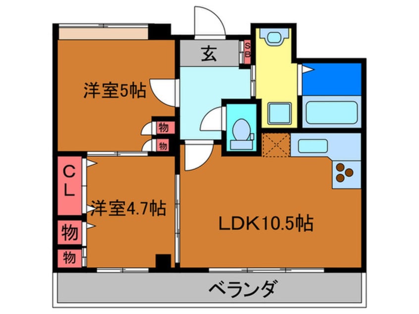 間取図 サンメゾン鶴見緑地