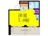 マザーアーク正雀 1Rの間取り