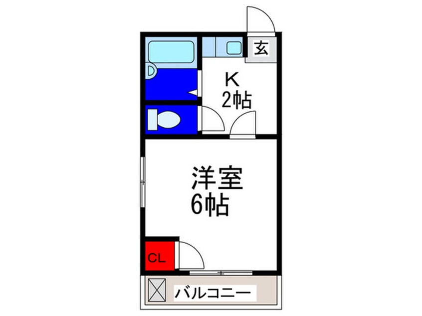 間取図 パルコア真田山Ⅱ