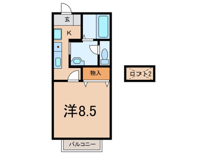 間取図 セジュ－ル春日