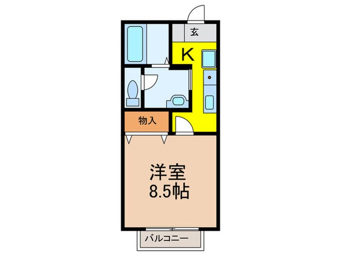 間取り図 セジュ－ル春日