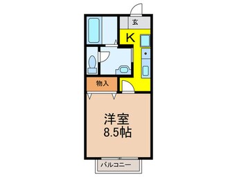 間取図 セジュ－ル春日