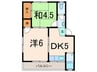 ハイツ辻本 2DKの間取り