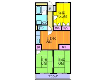 間取図 第２シャルマン