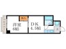グランパレ１ 1DKの間取り
