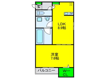 間取図 ル・ヴェール黒崎町