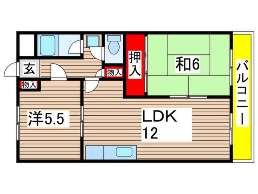 間取図 橋本第３マンション