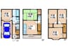 泉一戸建 5LDKの間取り