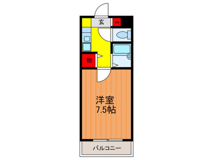 間取図 リヴァ－シャロウ西三荘