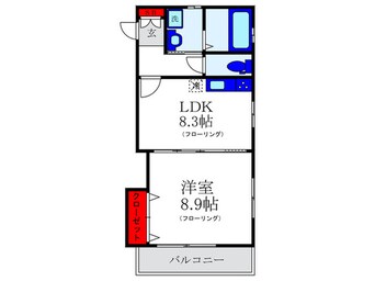 間取図 パ－クサイド豊中