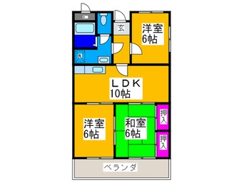 間取図 ヴィラ富貴１