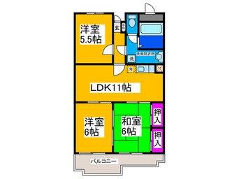 間取図 ヴィラ富貴１