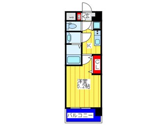 間取図 ﾌｧｰｽﾄﾌｨｵｰﾚ天王寺筆ヶ崎ｱｲ(306)