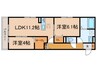 ダイヤハウスⅢ 2LDKの間取り