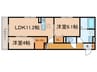 ダイヤハウスⅢ 2LDKの間取り