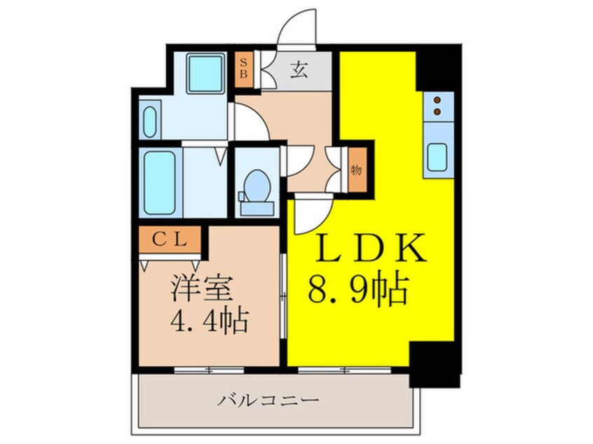 間取図 CRESTTAPP新大阪