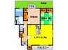 サザンパレス 2LDKの間取り