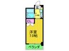 ア－バンコート 1Kの間取り