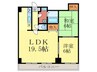 アフィシオン堀川 2LDKの間取り