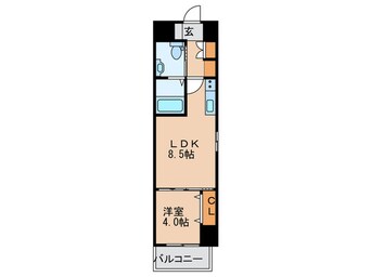 間取図 La CASA新北野