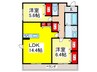 La Maison Blanche 2LDKの間取り