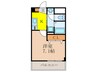 ＣＡＳＡ　ⅩⅡ 1Kの間取り
