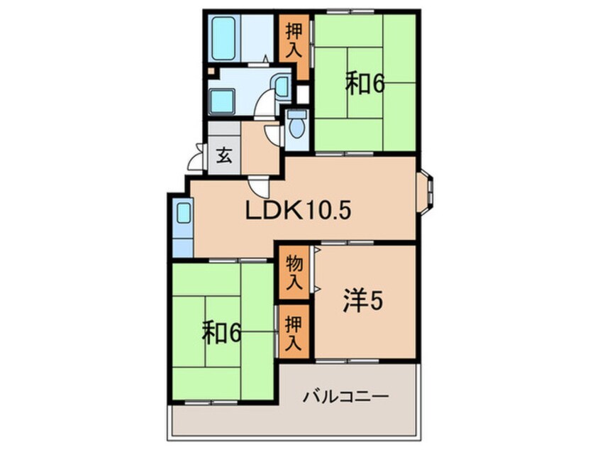 間取図 武庫リバーハイツ西野