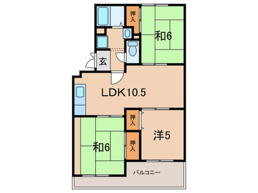 間取図 武庫リバーハイツ西野