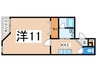 アウロ－ラ 1Kの間取り