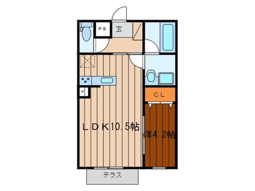 間取図 エマイユ鴻池