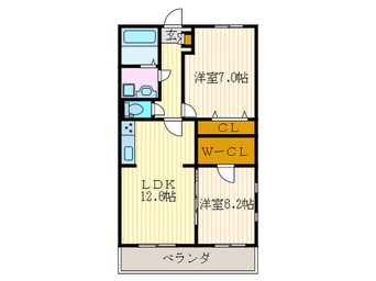 間取図 サンライト奥海印寺