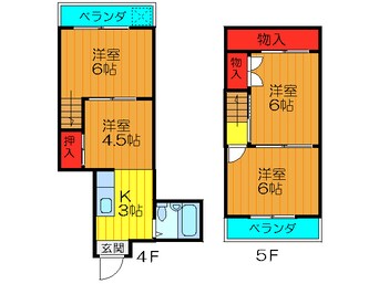 間取図 トゥリオ－ニ守口Ｂ