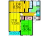 サニーハイツ香里園 2LDKの間取り