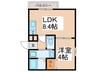 ALEGRIA道明寺 1LDKの間取り