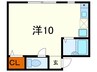 メゾン天城 1Rの間取り