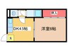 山川マンション 1DKの間取り