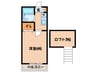 Ｆハイツ富田 1Kの間取り