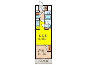 間取図 シティカレント新大阪