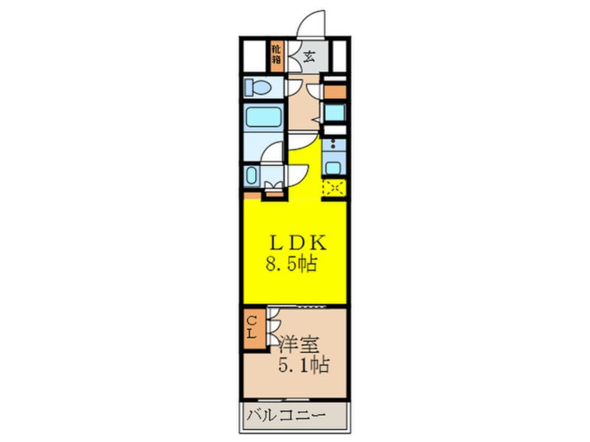 間取図 シティカレント新大阪