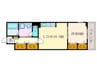 フラン　シュシュ 1LDKの間取り