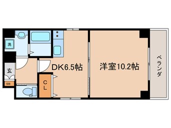 間取図 ローブコート六地蔵駅前