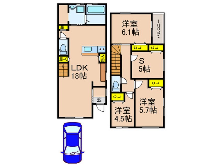 間取図 町楠葉２丁目戸建